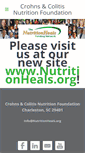 Mobile Screenshot of crohnscolitisnutritionfoundation.org